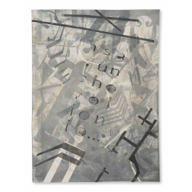 Ira Hoffecker - Urban Layers Text (mono print)
